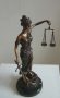 Justitia szobor /44 cm bronz/
