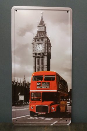 Fém kép /London/ 30x16cm