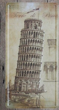 fém kép Pisa torony
