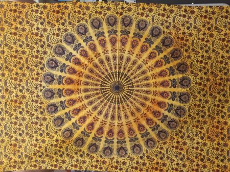 Mandala textil falikép