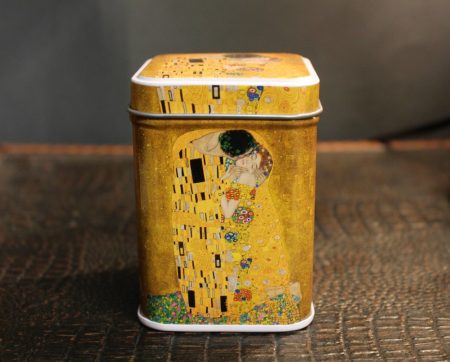 Fém kisdoboz Klimt festménnyel 