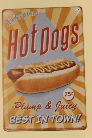 Fém kép : hot-dog