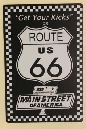 Fém kép :route 66