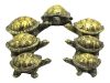 7 teknős kis szobor