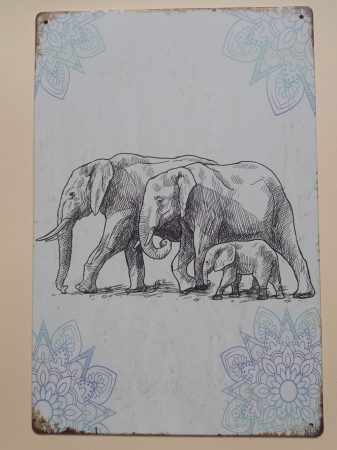 Fém kép: Elefánt